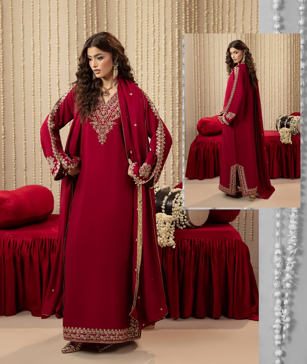 Chamkeli article 2648/B in Deep Crimson; catalog image 5.