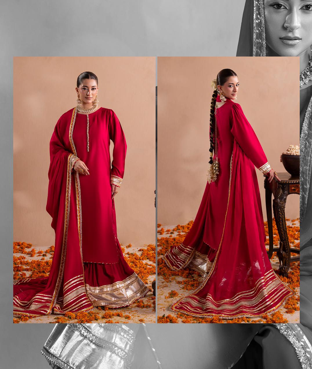 Gotta Kinari article 2663/A in Red; catalog image 6.