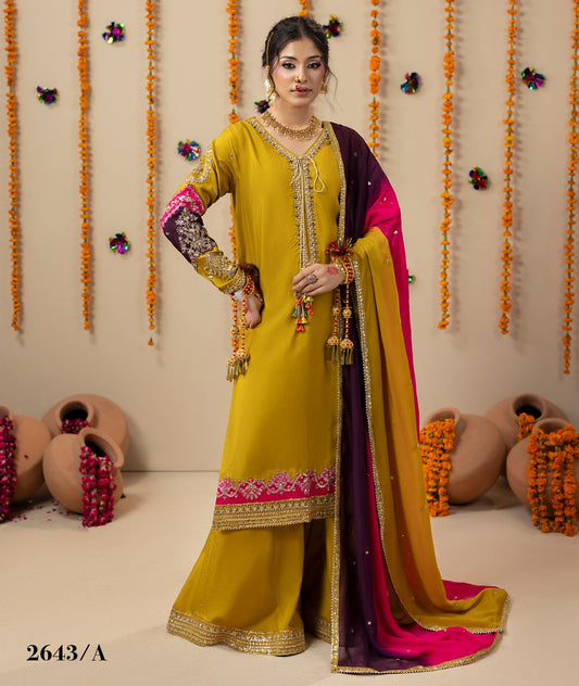 Chamkeli article 2643/A in Mustard Yellow; catalog image 1.