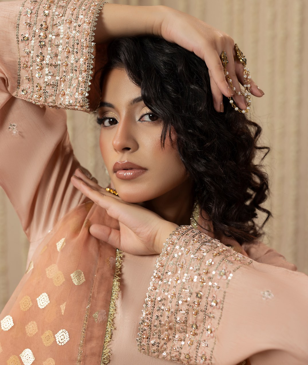 Chamkeli article 2646/B in Blush Peach; catalog image 3.