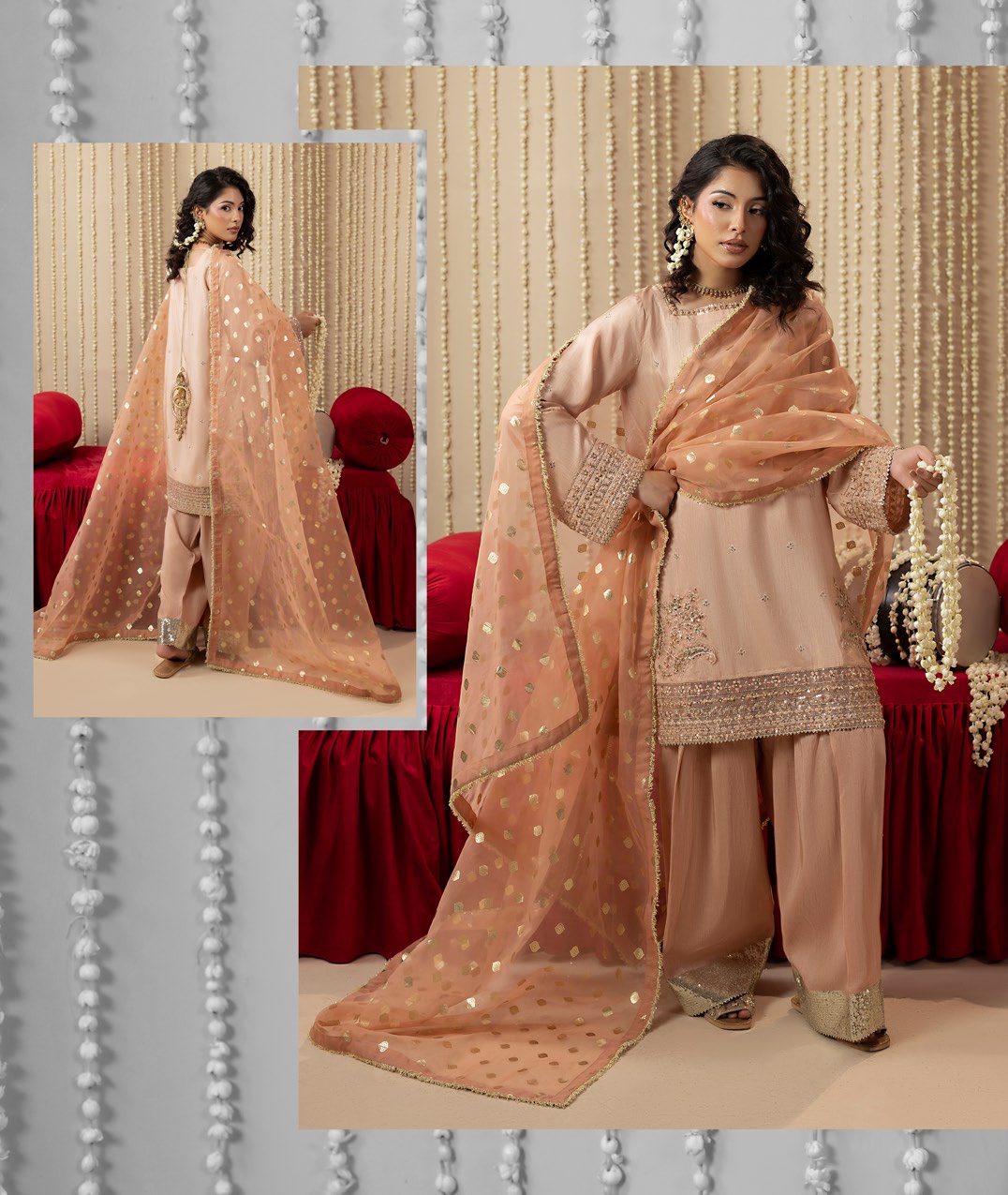 Chamkeli article 2646/B in Blush Peach; catalog image 6.