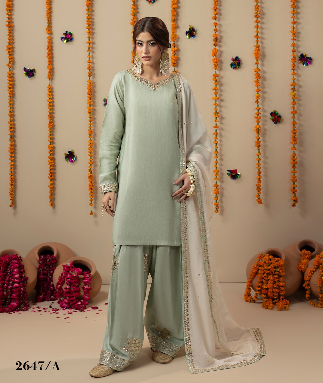 Chamkeli article 2647/A in Pale Sage / Mint; catalog image 1.