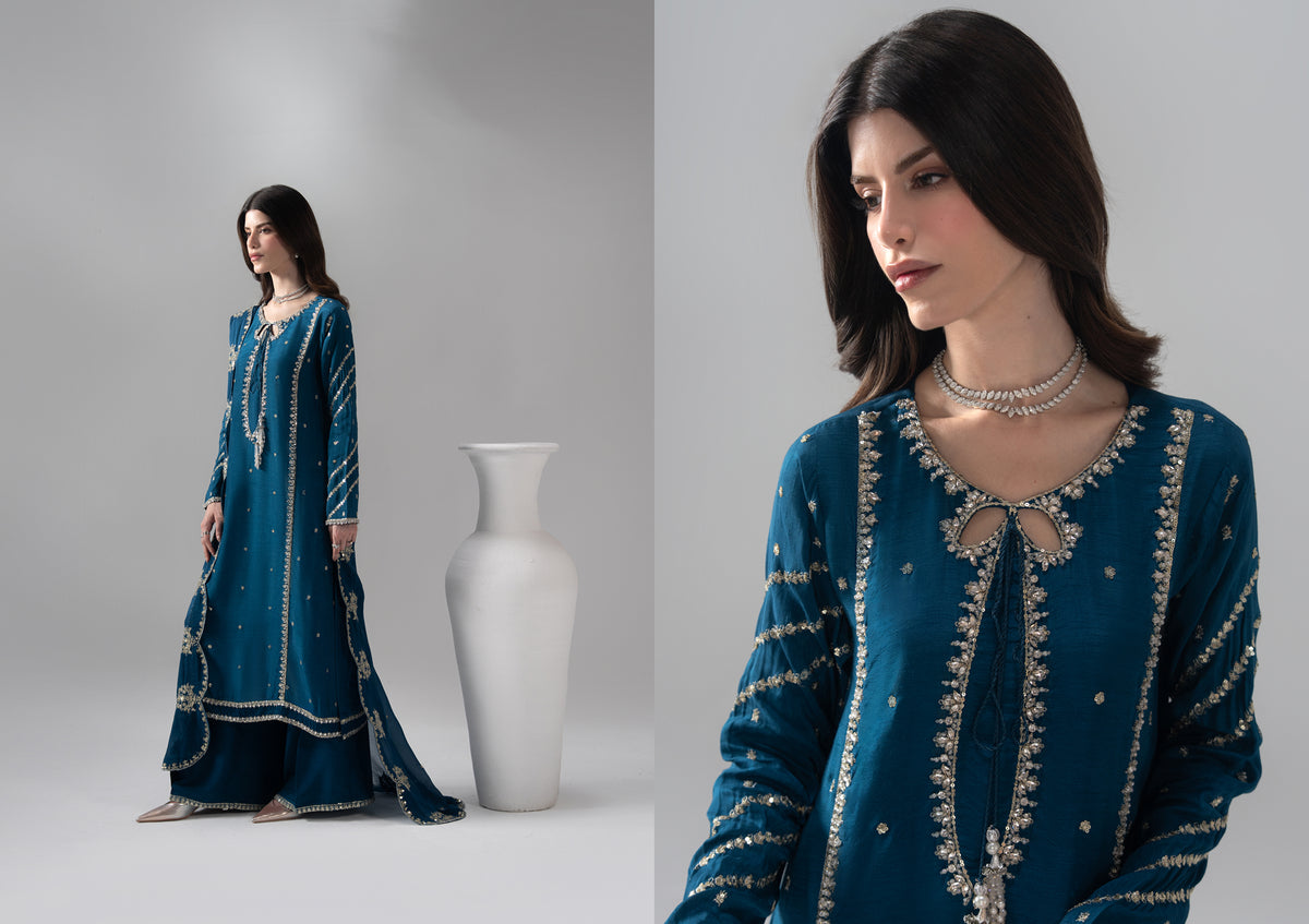 The Silk Edit article 2655/A in Deep Teal; catalog image 3.