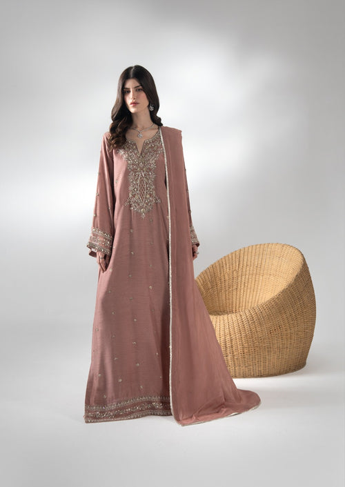 The Silk Edit article 2660/B in Dusty Rose; full outfit.