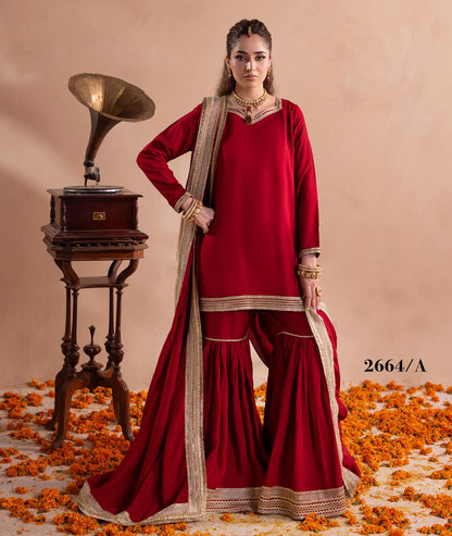 Gotta Kinari article 2664/A in Deep Red; catalog image 1.