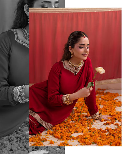 Gotta Kinari article 2664/A in Deep Red; catalog image 2.