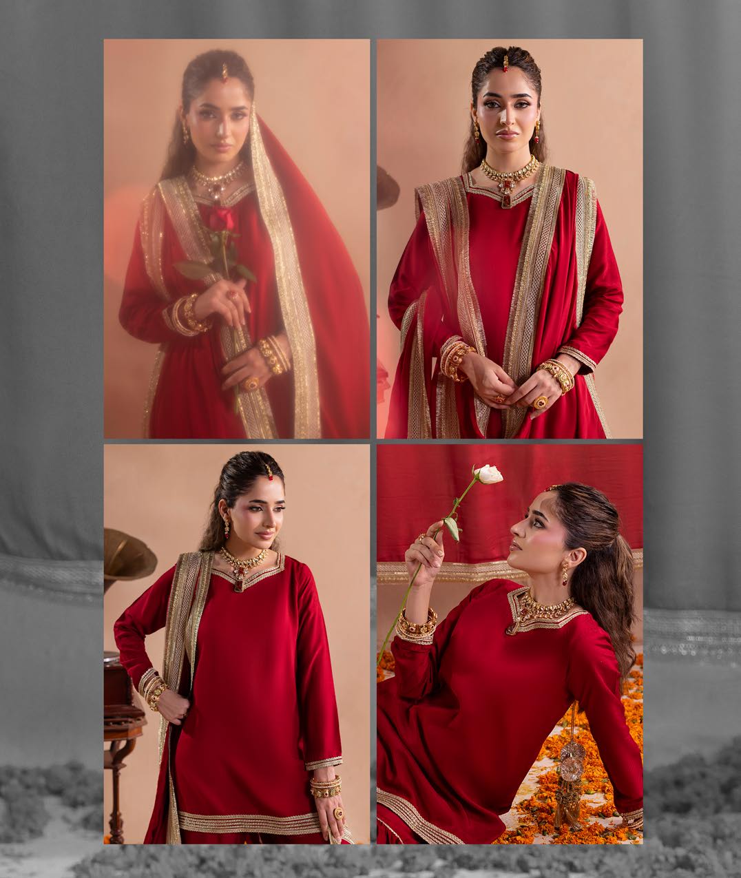 Gotta Kinari article 2664/A in Deep Red; catalog image 4.