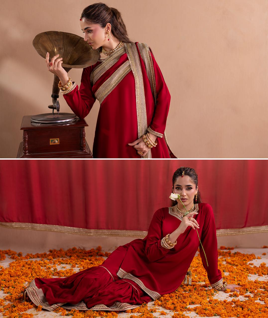 Gotta Kinari article 2664/A in Deep Red; catalog image 5.