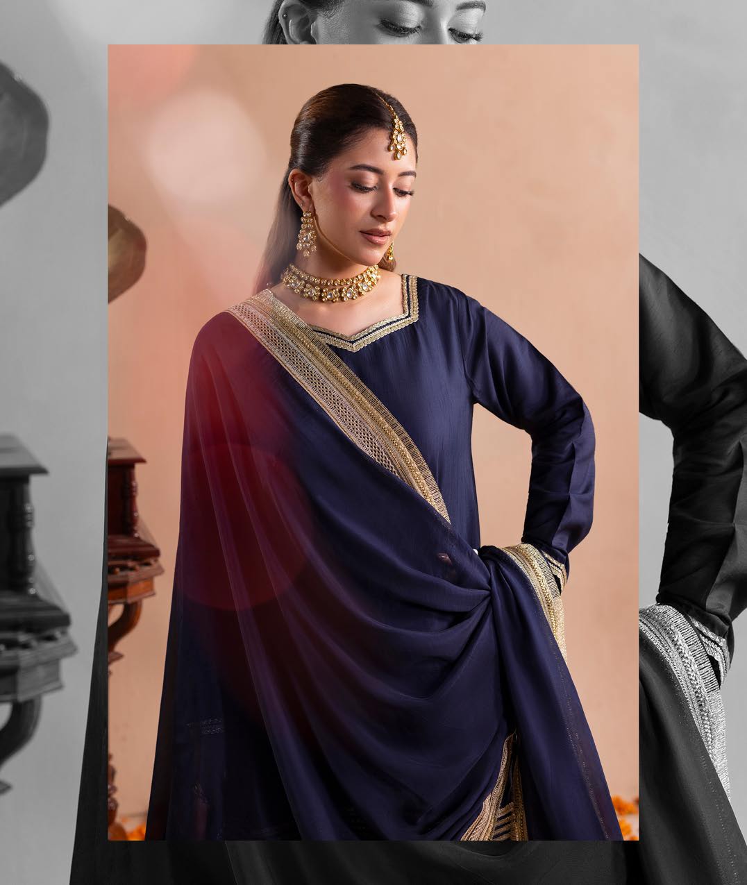 Gotta Kinari article 2664/B in Navy Blue; catalog image 2.
