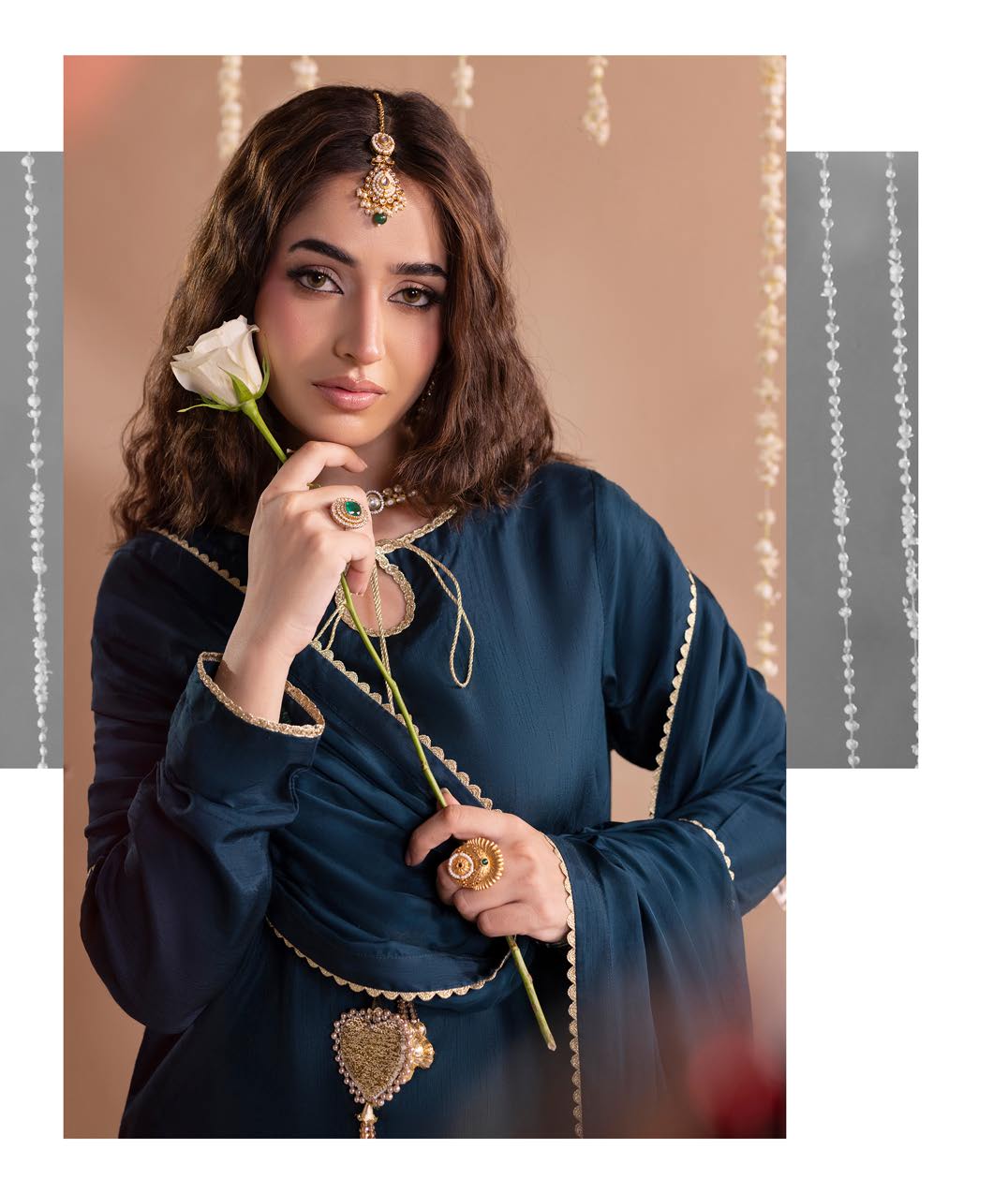 Gotta Kinari article 2668/A in Deep Teal / Petrol; catalog image 2.