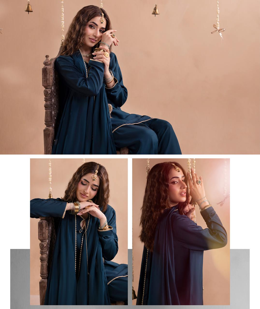 Gotta Kinari article 2668/A in Deep Teal / Petrol; catalog image 4.